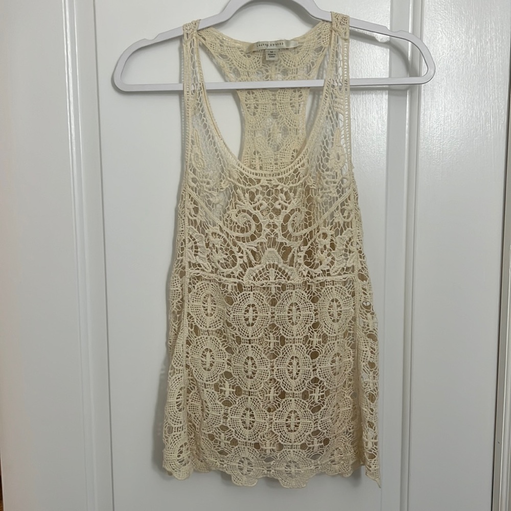 Ivory Lace Tank - Size M